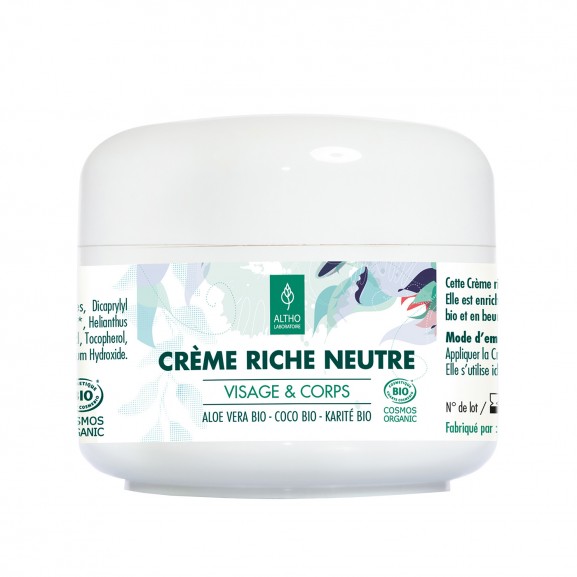Crema facial y corporal rica sin perfume de Laboratoire Altho 200ml