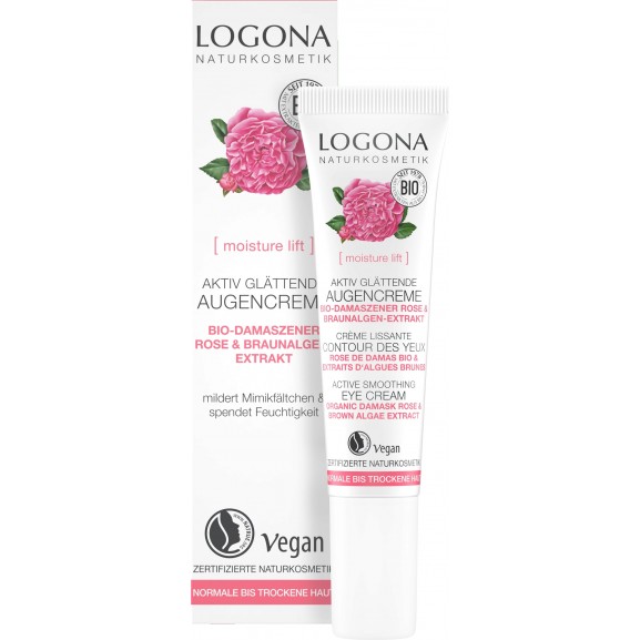Crema Contorno Ojos Rosas & Aloe Vera Logona 15ml.