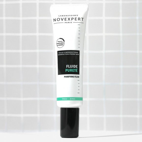 FLUIDO HIDRATANTE Y PURIFICANTE CON ZINC DE NOVEXPERT 30ML.