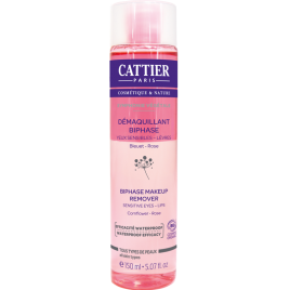 Desmaquillador Bifásico Ojos y Labios de Cattier 150ml.