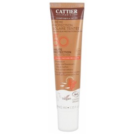 Crema Hidratante SPF50 con Color de Cattier 50ml